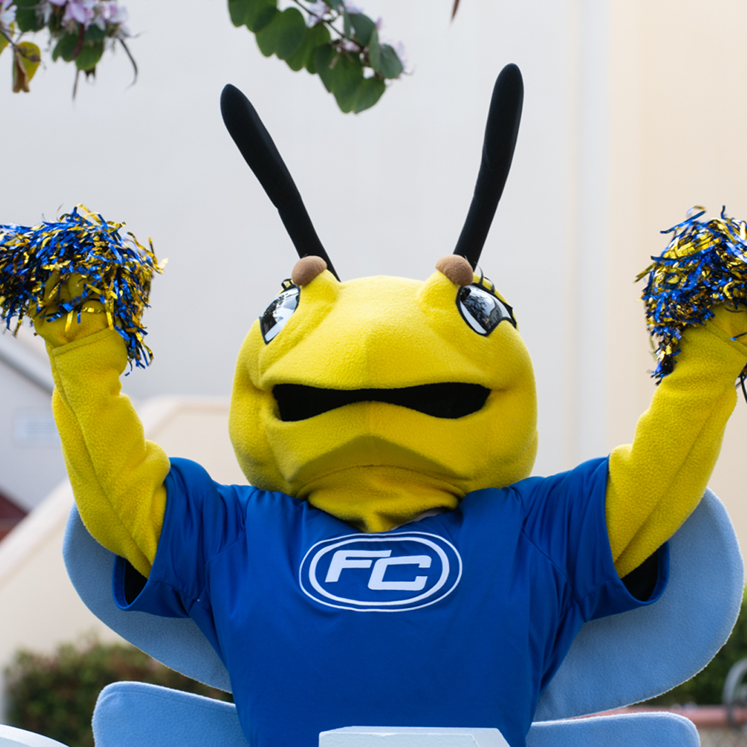 buzzy masot cheering