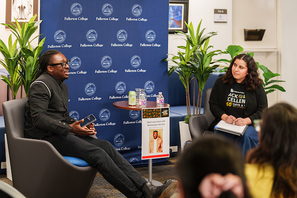Actor Bambadjan Bamba visits Fullerton College