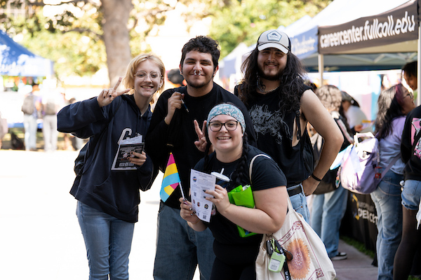 Students smiling
