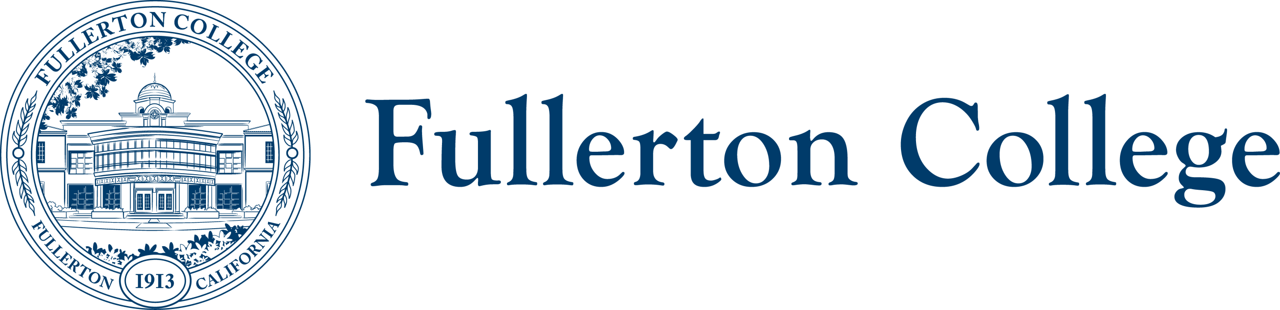Fullerton College Combination Mark Blue