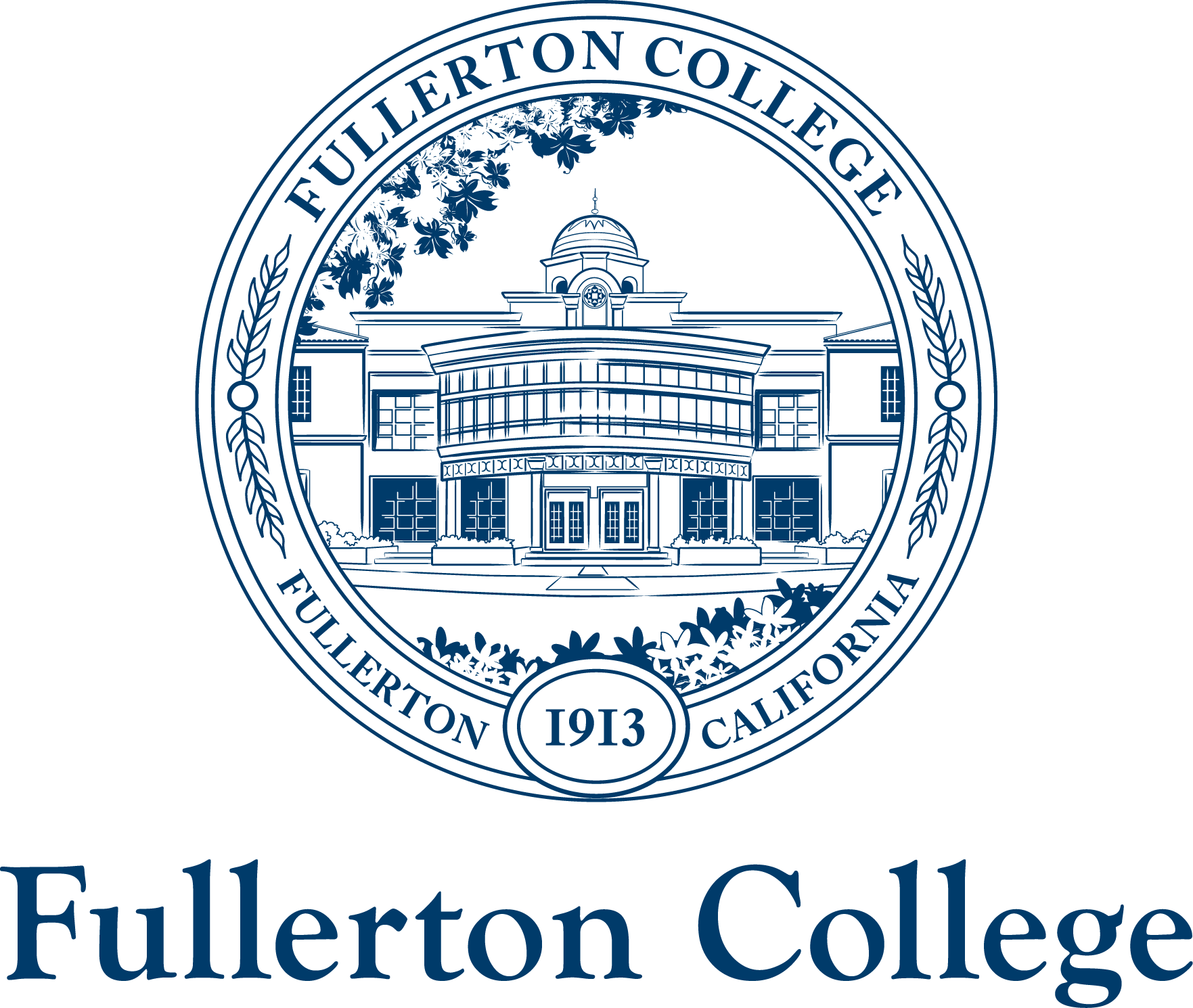 Fullerton College Combination Mark Blue